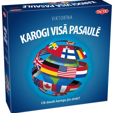 Brettspiel "Flaggen aus aller Welt" in lettischer Sprache