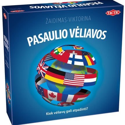Flags Around the World Brettspiel in litauischer Sprache