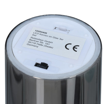 Flammenloses LED-Kerzen-Set mit Fernbedienung, Echtwachs