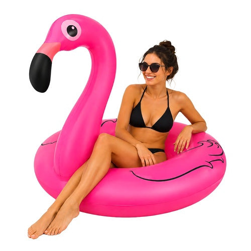 Nafukovací kruh plameňák 102cm – odolný PVC plovák do bazénu