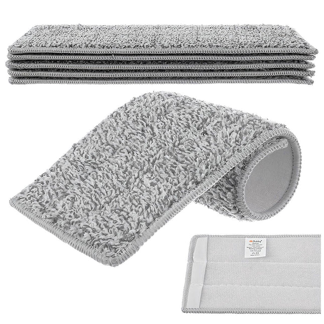 Flat Mop Covers 33x12cm, 5 Pack, Velcro, Absorbent