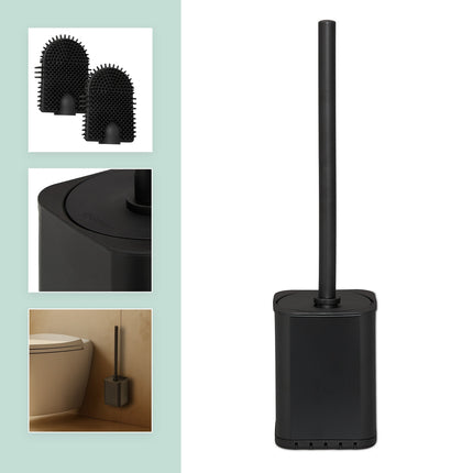 Plochý WC kartáč s nástěnným držákem