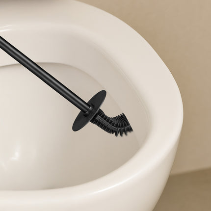 Plochý WC kartáč s nástěnným držákem