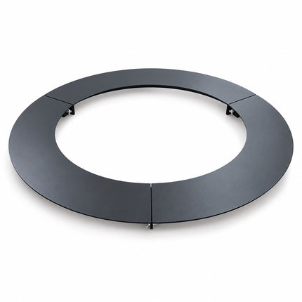 Flat Tree Ring in Galvanised Steel, Mowing Edge for Trees, Anthracite