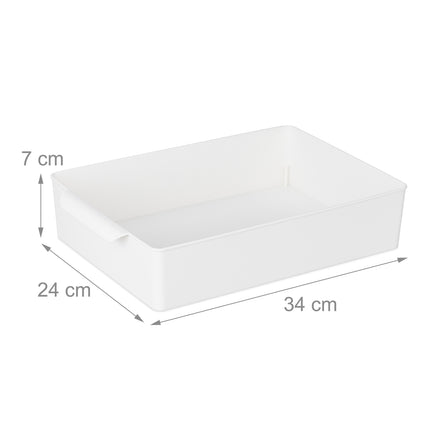 Flache Aufbewahrungsbox im 4er-Set