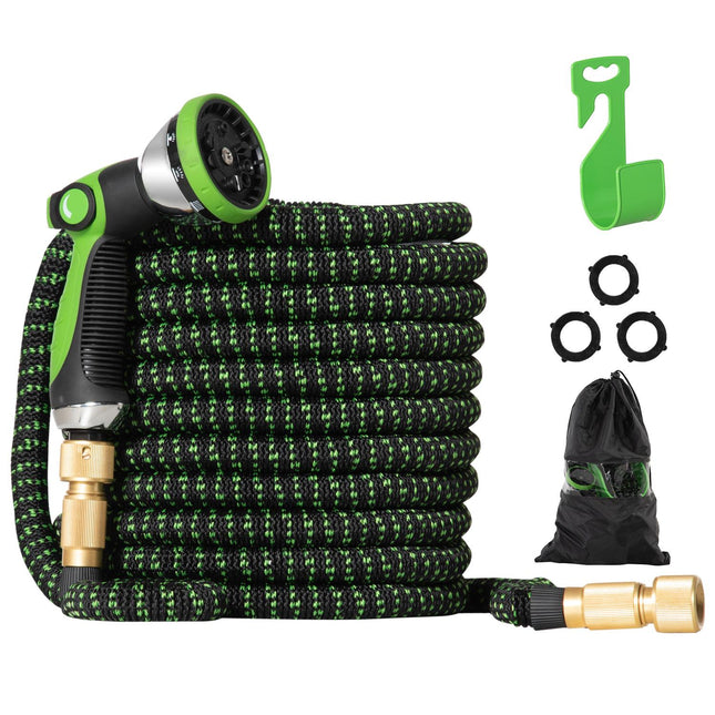 Flexibler Gartenschlauch 22,5 m mit 10-Funktions-Sprühanlage