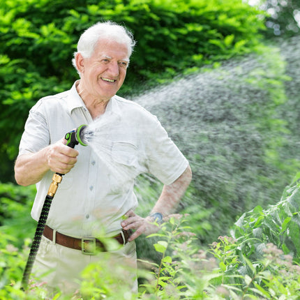 Flexibler Gartenschlauch 22,5 m mit 10-Funktions-Sprühanlage
