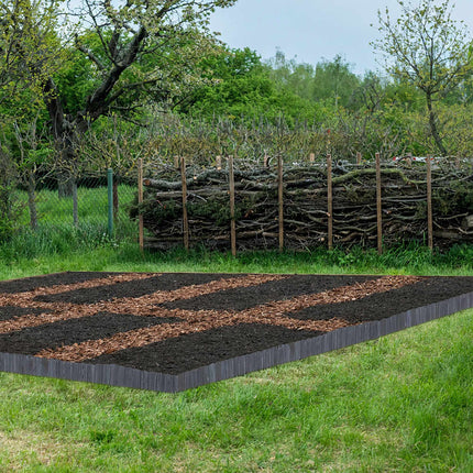 Flexible Gartenbeet-Einfassung aus Holz – Fichte Natur