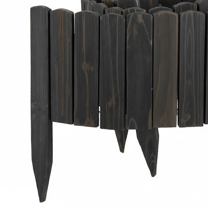 Flexible Beetumrandung aus Holz – Fichte, Drahtrücken