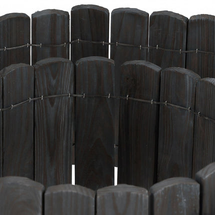 Flexible Beetumrandung aus Holz – Fichte, Drahtrücken