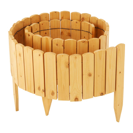 Flexible Wooden Garden Edging – Weather-Resistant, Easy Install