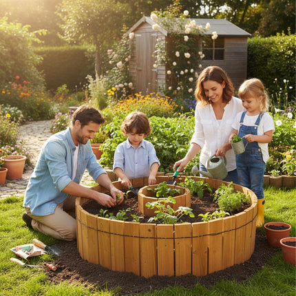 Flexible Wooden Garden Edging – Weather-Resistant, Easy Install