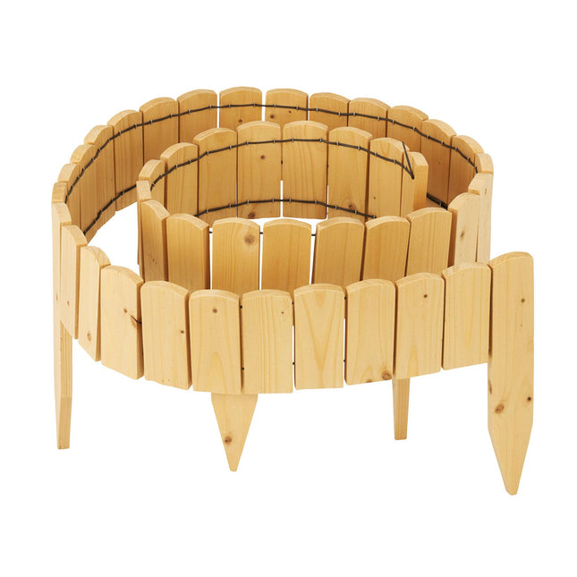 Flexible Rasenkante aus Holz – Witterungsbeständig, einfache Installation