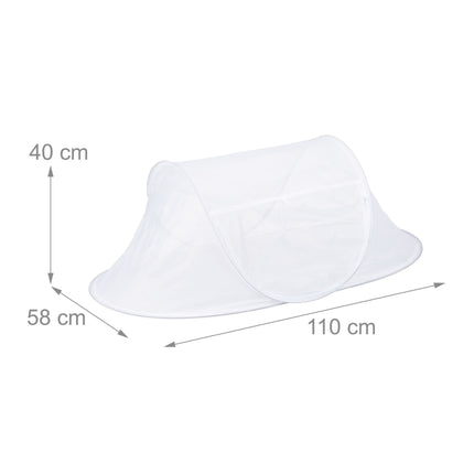 Flight hood for food white