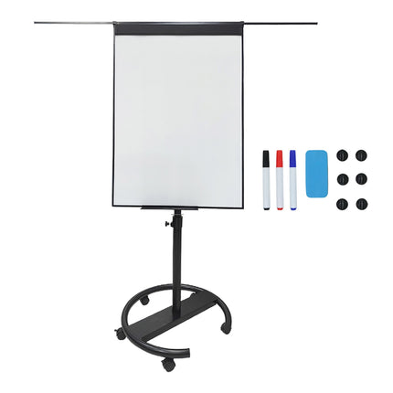 Flipchart-Whiteboard, magnetisch, 100x70 cm, fahrbares Gestell
