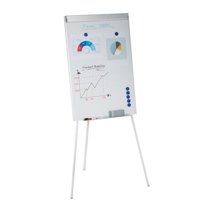 Flipchart s držákem papíru a magnetickým povrchem