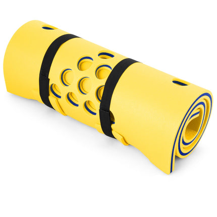 Schwimmender Beer Pong Tisch, 1,68 m XPE-Matte, Gelb