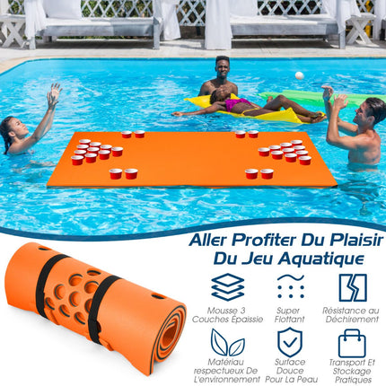 Schwimmende Beer-Pong-Tischauflage, 1,68 m x 90 cm, XPE