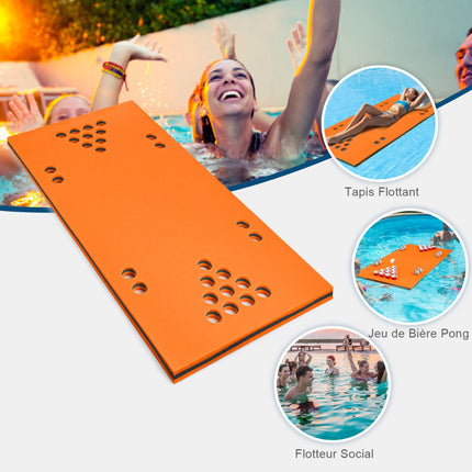 Schwimmende Beer-Pong-Tischauflage, 1,68 m x 90 cm, XPE