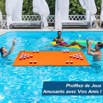 Schwimmende Beer-Pong-Tischauflage, 1,68 m x 90 cm, XPE
