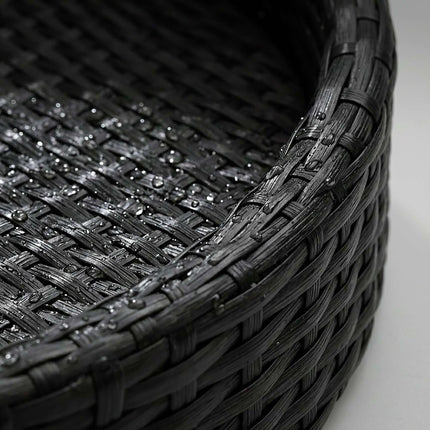 Floating Pool Tray, Black, 80 cm – Weatherproof Rattan