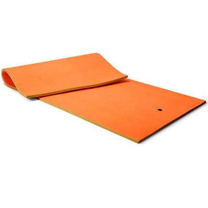 Floating Water Mat 3-Layer Tear-Resistant XPE Foam Mat 355 x 183 x 3.5 cm Orange