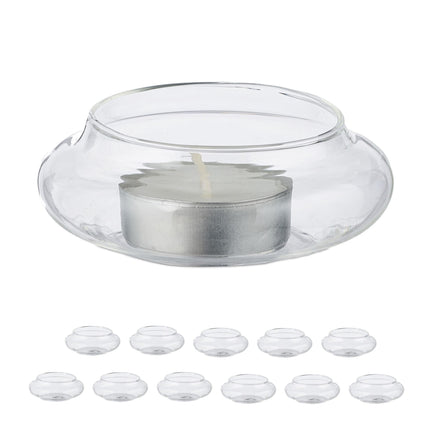 Floating tealight holder set of 12 pcs