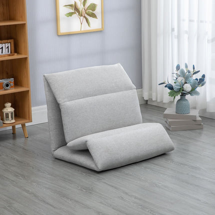 Adjustable floor chair with backrest in 5 levels