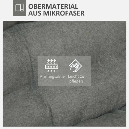 Verstellbarer grauer Bodenstuhl - drehbar, Mikrofaser-Komfort