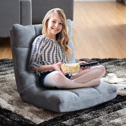 Floor Chair Foldable Lazy Sofa Lazy Tatami Floor Cushion Black/Gray/Coffee Gray