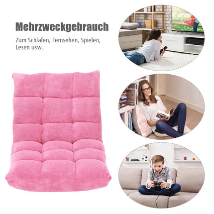 Fauteuil de sol pliable, canapé paresseux, coussin de sol Tatami paresseux, noir/gris/rose café