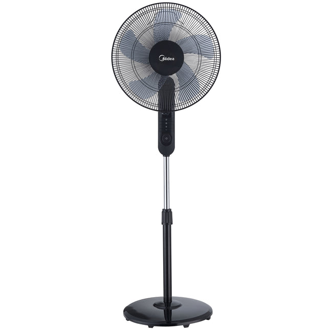 Podlahový ventilátor, 3 rychlosti a dálkové ovládání, černý