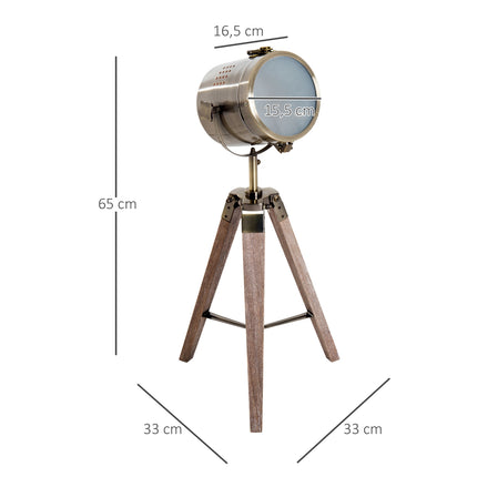 Stand floor lamp, stainless steel, E14, 33x33x65cm