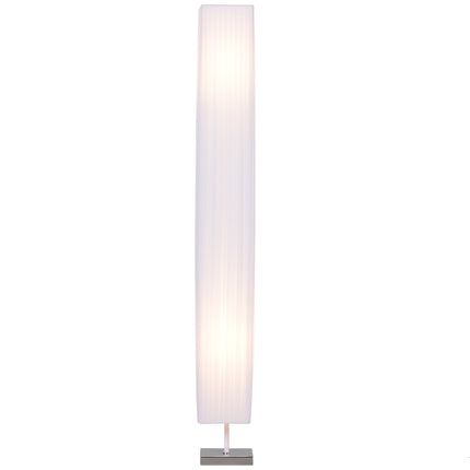 Moderní stojací lampa, bílá nerezová ocel, objímka E27