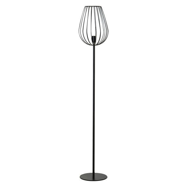 Stehleuchte Industrial Retro, Metallschirm aus Drahtgeflecht, 27.5x159cm