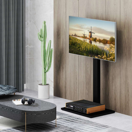TV-Standfuß, höhenverstellbar, mit Ablage, 32-70 Zoll