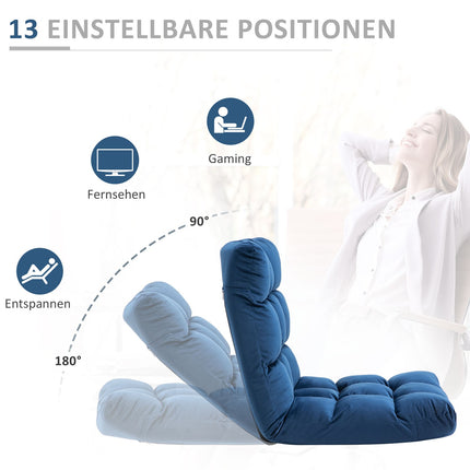 3-in-1-Klappsessel mit Rückenlehne, 13 Positionen
