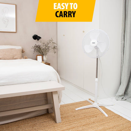 Podlahový ventilátor 23cm, nastavitelná výška 85-115 cm