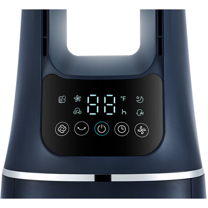 Standventilator 2 in 1 mit Luftreiniger WiFi Dunkelblau