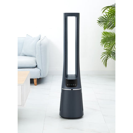 Standventilator 2 in 1 mit Luftreiniger WiFi Dunkelblau