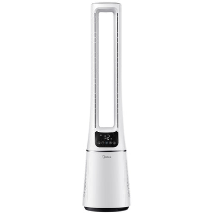 Ventilateur de sol 2 en 1 avec purificateur d'air Blanc