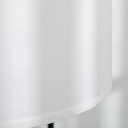 Moderne schwarze Stehlampe aus Metall mit Lampenschirm, 180 cm Kabel