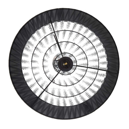 Floor lamp with crystals black