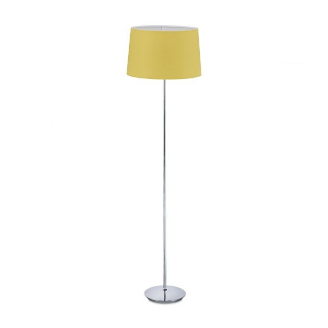 Floor lamp with fabric shade