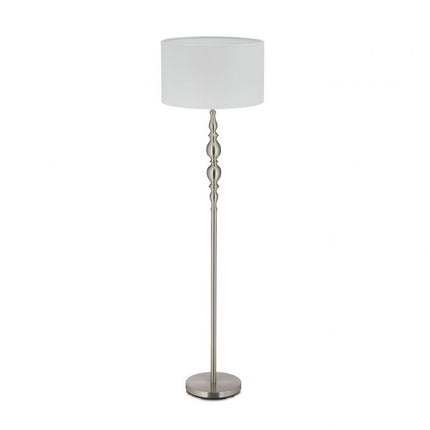 Lampadaire avec abat-jour en tissu