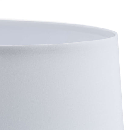 Stojací lampa s textilním stínidlem