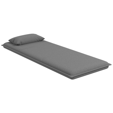 3-in-1 dark gray folding sofa bed, padded for comfort