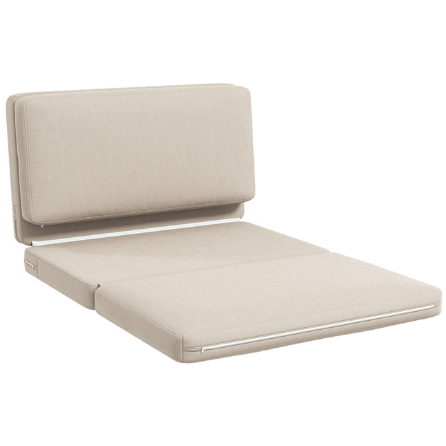Verwandelbares 3-in-1-Schlafsofa, Samtoptik, beige, Belastbarkeit 240 kg