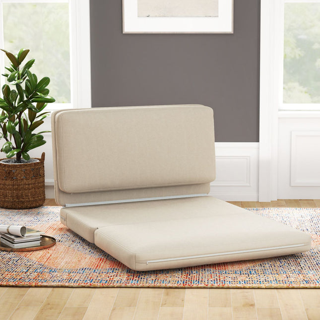 Verwandelbares 3-in-1-Schlafsofa, Samtoptik, beige, Belastbarkeit 240 kg