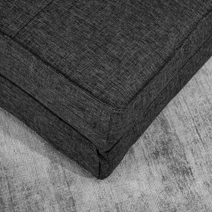 Faltbares Bodensofa, 5-fach verstellbar, dunkelgrau
